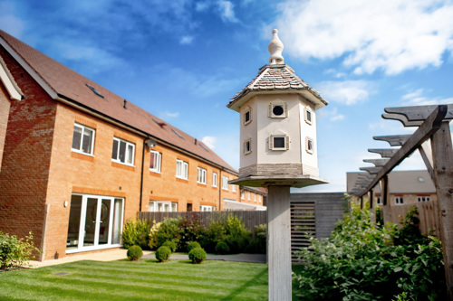 Bird house on a development